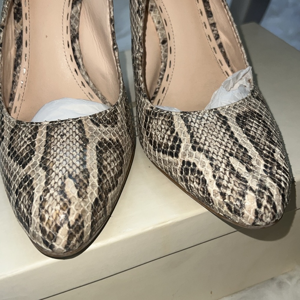 Coach Alma Python Print Heels - image 7